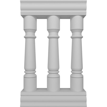 Ekena Millwork Wellington Balustrade Railing Kit Style C (7 5/8" On-Center Spacing to Pass 4" Sphere Code) BALK42X024WEC